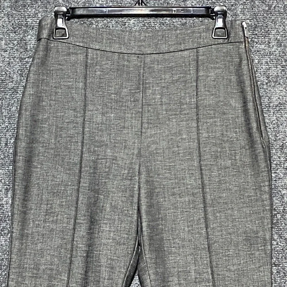 Mango Suit Women's Size 6 Grey High Waisted Side‎ Zip Tapered Dress Career Pants